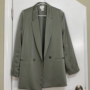 Satin Blazer NWOT